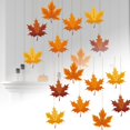 thumbnail image 2 of Oliegs Fall Thanksgiving Hanging Swirls Big Maple Leaf Hanging Swirls Ceiling For Thanksgiving Party Autumn Ceiling Hanging 8Pcs, 2 of 7