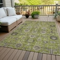 thumbnail image 6 of Addison Rugs Chantille Indoor/Outdoor Traditional Oriental Olive Washable Rectangle Rug, 5' x 7'6", 6 of 6