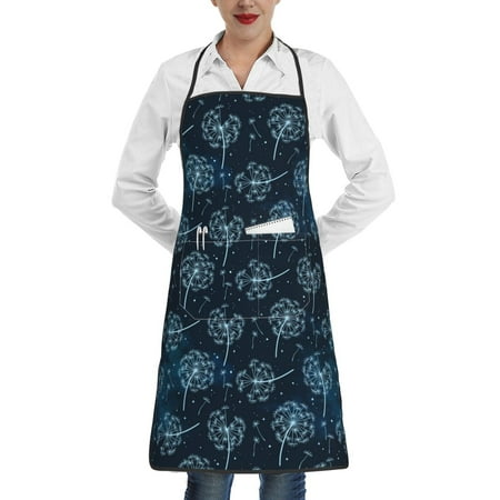 

Sikiie Dandelions Aprons for Kitchen Cooking Aprons Chef Apron for Men Women Chef