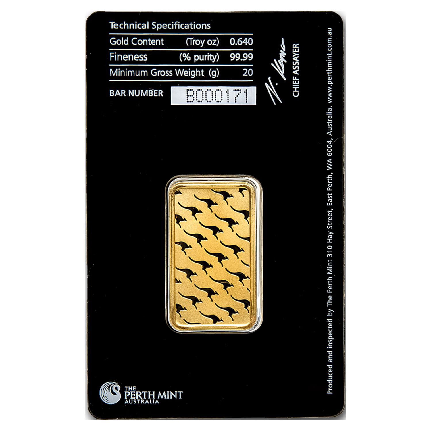 20 gram Gold Bar - (In Assay)