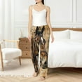 thumbnail image 4 of Fotbe Musical Horse Vintage Collage Pantalones de Pijama para Mujer, Pantalones de Dormir, Pantalones Pj con Cordón y Bolsillos-Medium, 4 of 6