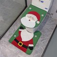 thumbnail image 3 of Juego de tapa de inodoro, alfombra suave navideña de Papá Noel para decoración del hogar (viejo), 3 of 7