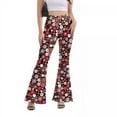 thumbnail image 3 of Printemps Été Europe et États-Unis Pantalon Évasé vintage Imprimé Mode, 3 of 6