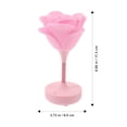 thumbnail image 4 of Lámpara de noche táctil con forma de rosa 3D, recargable por USB, 3 modos de intensidad regulable, decorativa y romántica (rosa), 4 of 8