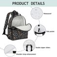 thumbnail image 4 of Football Arrow Black Pattern Backpack for School, Cute School Bag with Adjustable Shoulder Straps and Padded Back, 15.25"x11.5"x5.25", 4 of 5