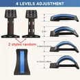 thumbnail image 3 of LOVEVER 3-Setting Adjustable Back & Lumbar Stretcher with Massager Multi-Layer Spine Support Board for Upper/Lower Back Relaxation Ergonomic Design for Chairs & Cars | Relieve Back Pain |, 3 of 6