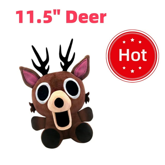 99 Nights in the Forest Plush Doll ,10inch 99-Nights Deer Plush Soft Cuddly Stuffed Toy Cute Kawaii Pillow Decoration Gift for Fans Stress Relief Plushie Merchandise