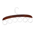 thumbnail image 1 of Bufanda Tie Hanger 6 Círculos Slots Perfecl Soporte para organizador de colgadores para bufandas Almacenamiento Para Calcetines Bufandas Rack Belt Mufflers And Shawl Accesori Café, 1 of 8
