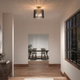 thumbnail image 2 of Artika Gatsby Modern Flush Mount Ceiling Light Fixture, Black and Gold, 2 of 5