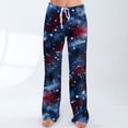 thumbnail image 3 of 4th of July Pajamas Pant for Women Vintage Stars Print Pjs 250 Years Anniversary Drawstring Wide Leg Pajama Pants, 3 of 4
