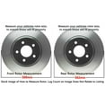 thumbnail image 6 of Detroit Axle - Front Rear Drilled Rotors Ceramic Brake Pads for 13-16 Ford Fusion Lincoln MKZ: 11.81" Front & 11.89" Rear Rotors, 6 of 10