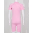 thumbnail image 7 of JanJean Boys Girls Swimwear Short Sleeve Zipper Front Bathing Suit Shorty One Piece Rash Guard Swimsuits Wetsuit Pink 8, 7 of 7