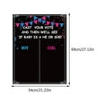 thumbnail image 2 of FOLOYORI Adhesive Sticker Baby Gender Identification Poster Black 1 Set 27.56x21.26in, 2 of 8