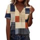 thumbnail image 3 of TaTaai Printed Tunic Soft Comfortable Women's Fashion V-Neck Short Sleeve Loose Casual Business Spring Summer 2026 Versatile Top Gift, 3 of 8
