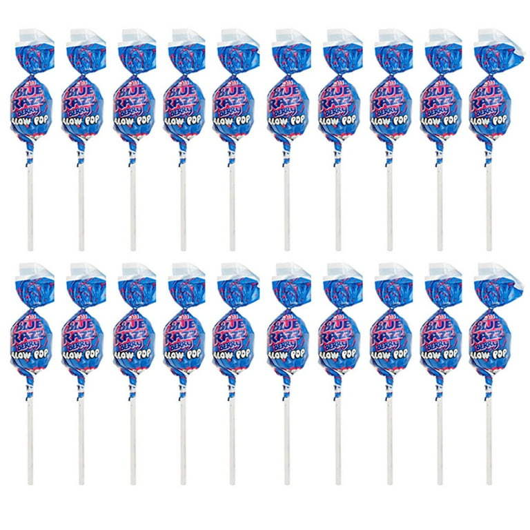 20 Pc Charms Blue Razzberry Raspberry Blow Pops Lollipop Sucker