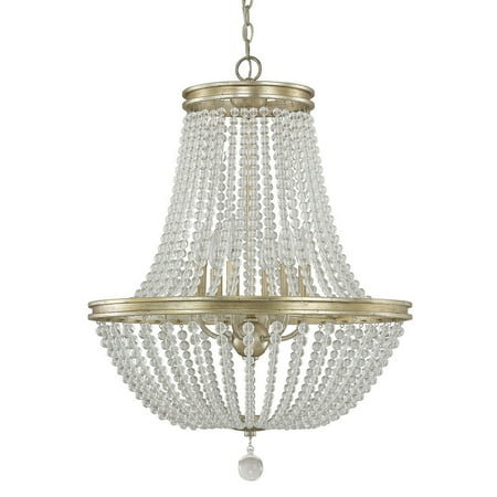 Austin Allen Company Handley Collection 6 Light Iced Gold Austin Allen Company Handley Collection 6 Light Iced Gold Chandelier