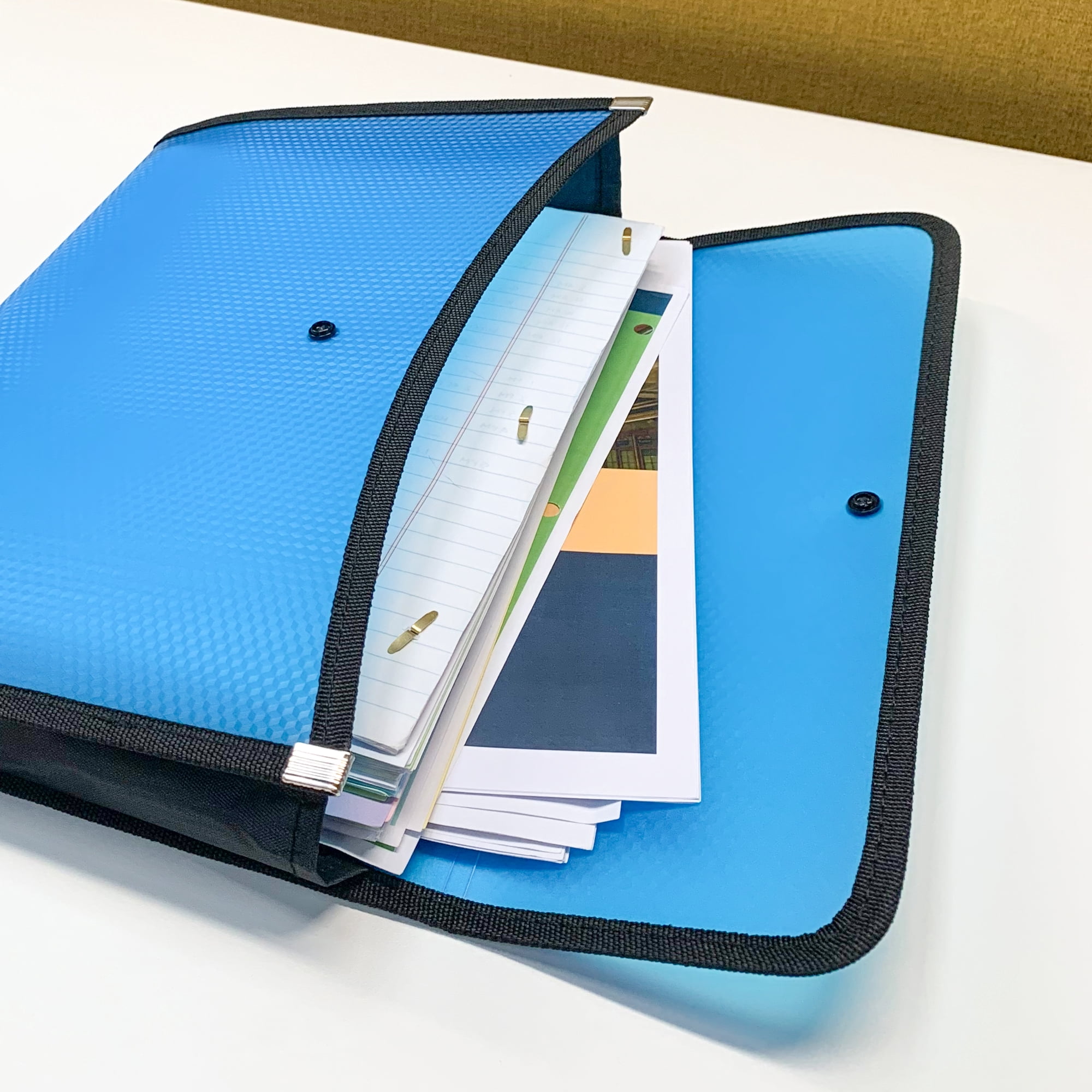 BAZIC Plastic File Folder, Letter Size Document Holder Envelopes, 24-Pack