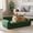 Green-38", variant on 51" XL Dog Bed Couch, Elevated Large Dog Sofa with Backrest and Armrests, Soft Memory Foam Extra Large Pet Bed with Removable Cushion, Durable Linen Pet Couch Furniture, Dark Gray