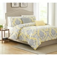 thumbnail image 3 of RT Designers Collection Divine Reversible Comforter Set - 5-Piece - Queen 86x86", Gray, 3 of 3