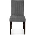 thumbnail image 2 of Modway Motivate Channel Tufted Upholstered Fabric Dining Chair Set of 2, Gray, 2 of 3