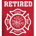 thumbnail image 2 of Mens Adult Retired Firefighter Fireman Hoodie Sweatshirt, Small Cardinal, 2 of 3
