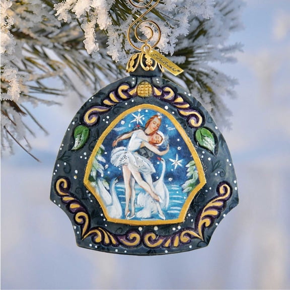Swan Lake Sculpted Hand-Painted Christmas Ornament by G. DeBrekht | Love Family Kids D�cor - 6102834