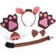 thumbnail image 1 of KAKOWELY juego de accesorios para disfraz de cerdo, diadema con orejas de cerdo, pajarita, cola, nariz y guantes., 1 of 5