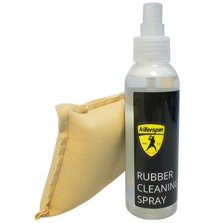 Killerspin Table Tennis Rubber Cleaning Spray kit with Two Sided
