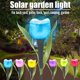 thumbnail image 3 of Luz Solar Led para exteriores, lámpara de flores de tulipán, Estaca de jardín impermeable, luces de césped, decoración de pie para patio, decoración de fiesta al aire libre, 3 of 4