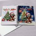 thumbnail image 4 of Merry Christmas and Happy New Year Santa Shih Tzu Holiday Xmas Winter Spiral Bound Journal Lion Dog Lover Gifts 5x7in Spiral Notebook - 00024, 4 of 5