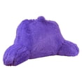 thumbnail image 4 of Klear Vu Shaggy Bed Rest Back Support Pillow - Large Reading Pillow, 30" x 21", Purple, 4 of 5