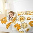thumbnail image 4 of Manfei Country Floral Bedding Comforter Set,Rustic Daisy Twin Comforter Sets,Yellow White Bedding Set For Kids,Breathable Home Decor Reversible,2-Piece, 4 of 8