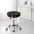 thumbnail image 7 of Bingfone13 Inch Padded Round Bar Stool Cover Cushion With Elastic Fabric Round Chair Seat - Christmas Gold Deers1, 7 of 7