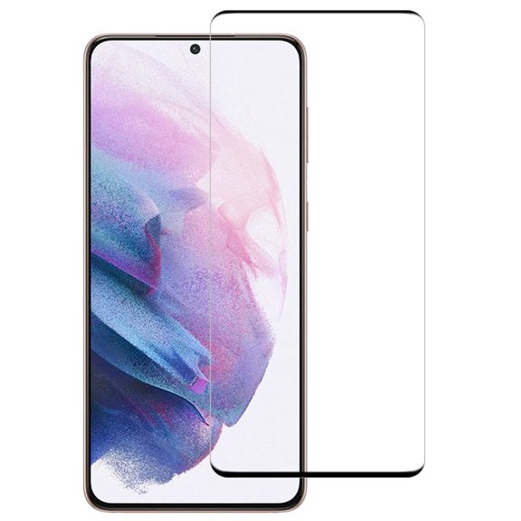 For Samsung Galaxy S21  5G 3D Curved Edge Full Screen Tempered Glass Film(Black)