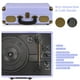 thumbnail image 4 of Tocadiscos de vinilo Retrolife con Bluetooth de 3 velocidades, color morado, 4 of 7