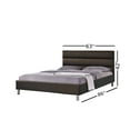 thumbnail image 5 of Espresso PU Upholstered Queen Size Platform Bed (No Box Spring Required), 5 of 5