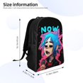 thumbnail image 4 of Gorillaz Backpack Unisex Bookbag Rucksack Printing Shoulder Bag Back To School Bag Travel Hiking Daypack, 4 of 8