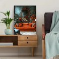 thumbnail image 5 of Qisvanset Framed Canvas Wall Art 12x16 Inch Leopard On Velvet Sofa Glamorous Interior Wall Decor, 5 of 5