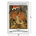 thumbnail image 3 of Indiana Jones: Raiders Of The Lost Ark - Framed Movie Poster (1982 Re-Release Regular) (Size: 27" X 40") (Silver Aluminum Frame), 3 of 6