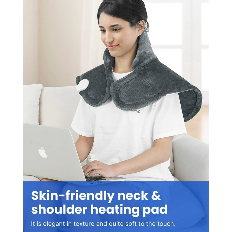 Heating Pad for Neck and Shoulders FSA HSA Eligible RENPHO Electric Heated  Neck Wrap for Cramps Pain Relief Machine Washable 9 Heat Levels 4 Auto Shut  Off Timers Gifts for Women Men-19x24