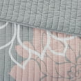 thumbnail image 4 of Madison Park Lola 6-Piece Cotton Quilt Set with Throw Pillows in Gray/Blush, 4 of 5