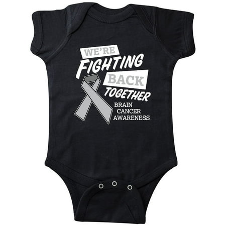

Inktastic We re Fighting Back Together- Brain Cancer Awareness Gift Baby Boy or Baby Girl Bodysuit