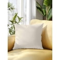 thumbnail image 2 of 1 Pack Outdoor Throw Pillow, Cream Waterproof Pillow with Insert Included, Modern Pure Beige Decorative Accent Cushion Sofa Pillows for Patio Porch, 18 x 18 In, 2 of 8