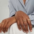 thumbnail image 4 of 14k Gold dainty pearl ring, pearl stacking band ring, pearl eternity wedding band, june birthstone, promise ring, christmas gift for mom, 4 of 4