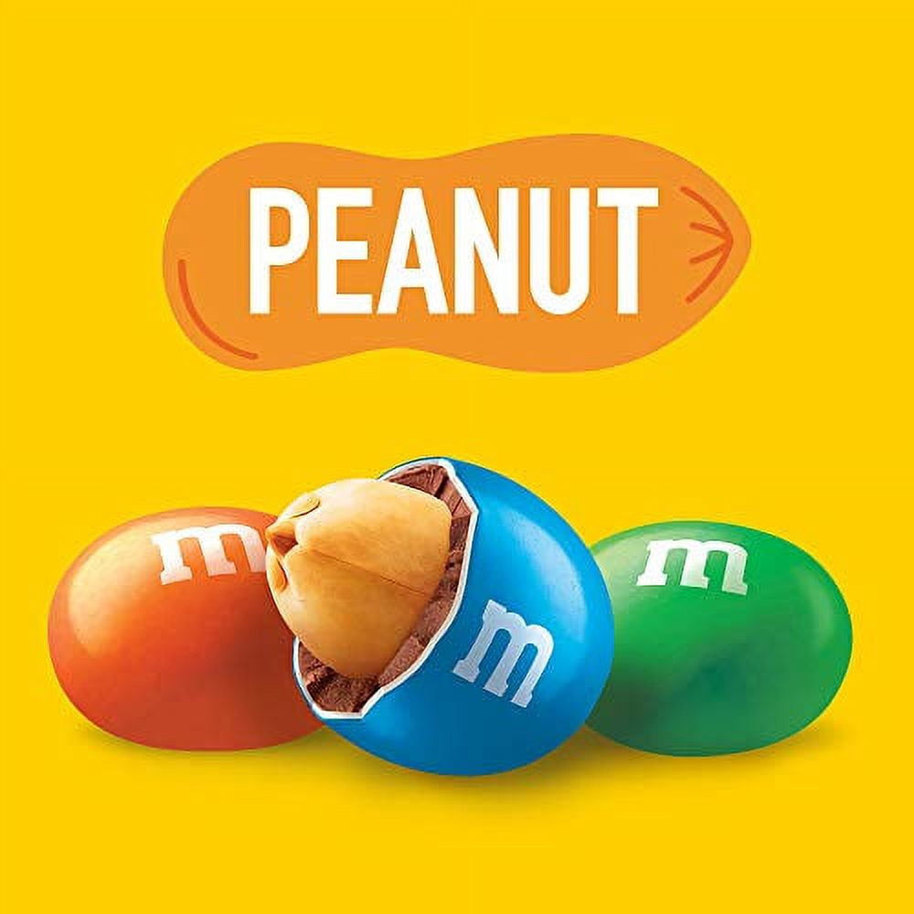 M&M's Peanut Milk Chocolate Candy, Party Size, 38 oz Bag