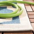 thumbnail image 5 of SAFAVIEH Courtyard Amanda Geometric Indoor/Outdoor Area Rug, 6'7" x 9'6", Blue/Beige, 5 of 10