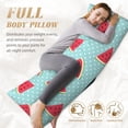 thumbnail image 4 of Naloa Watermelon Super Soft 20x60 Body Pillow Case,Long Side Hidden Zipper（PILLOWS ARE NOT INCLUDED）, 4 of 6