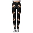 thumbnail image 2 of Gibobby Mallas activas con bolsillos talla grande 2x Leggings de moda para mujer Leggings de entrenamiento Pantalones de bloque de color con estampado navideño Leggings elásticos (Negro, XL), 2 of 5