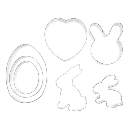 

7pcs Easter Cookie Molds Stainless Steel DIY Biscuit Baking Tools Baking Molds