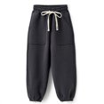 thumbnail image 3 of Hicidod Toddler Jogger Pants Fleece Lined Warm Athletic Sweatpants for Kids Girls Boys Solid Color Loose Fit Casual Track Pants, 3 of 4